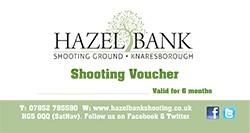 Clay shooting gift voucher